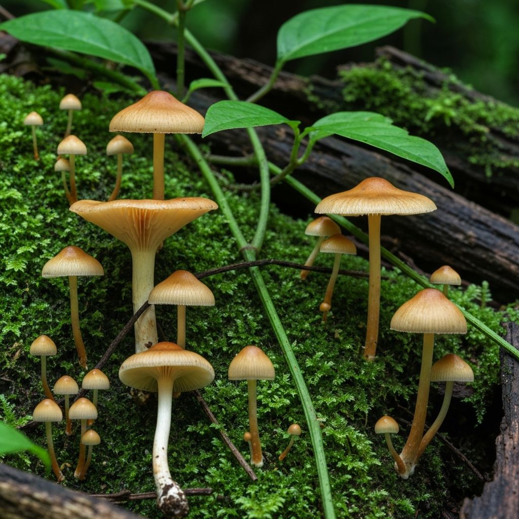 Forest mushrooms and fungi